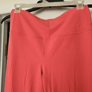 Athleta Vibrant Coral Flare Leggings